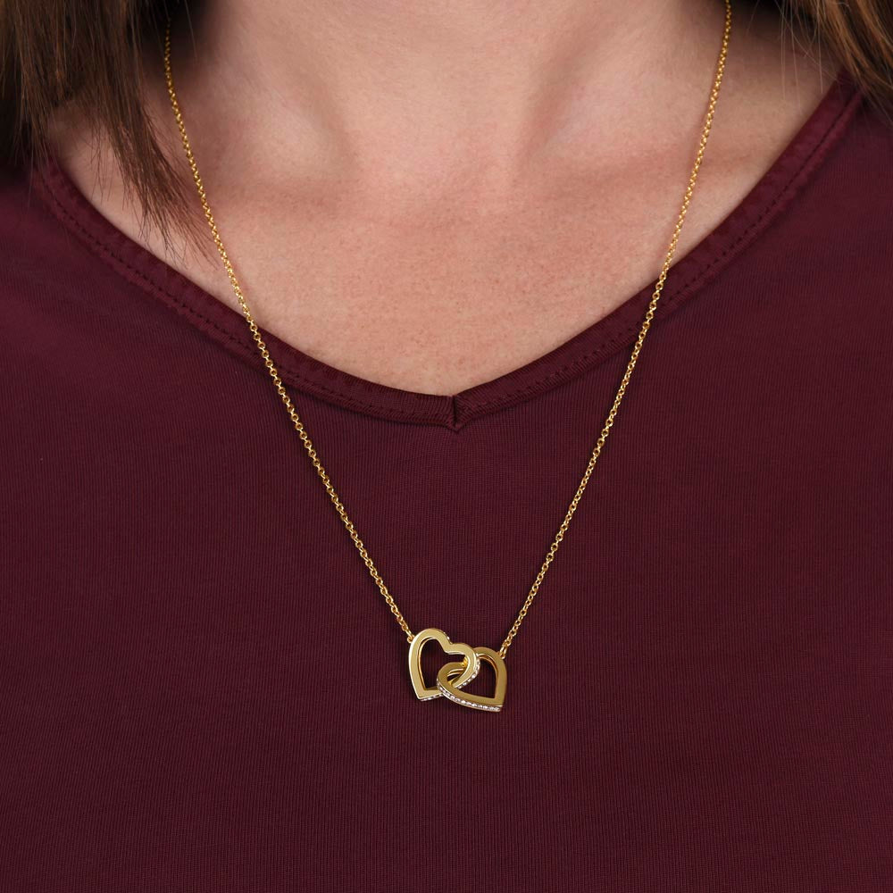 Interlocking Hearts, Valentines, Jewelry Gift, To My Sister - YERTIZZ.COM