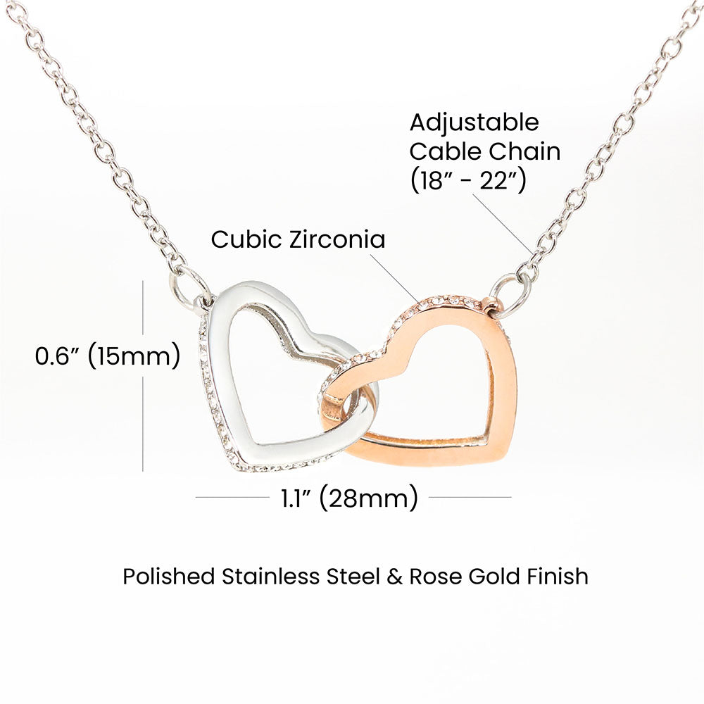Interlocking Hearts Necklace, Say Sorry, Sorry