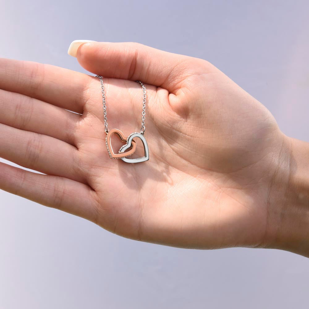 Thanksgiving, To My Soulmate, Love Your Husband, Interlocking Hearts Necklace, Jewelry Gift - YERTIZZ.COM
