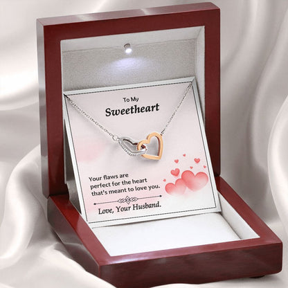 Interlocking Hearts, Valentines, Jewelry Gift, To My Sweetheart - YERTIZZ.COM