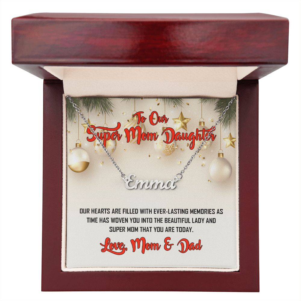 To Our Super Daughter, Custom Name Necklace, Jewelry Gift - YERTIZZ.COM