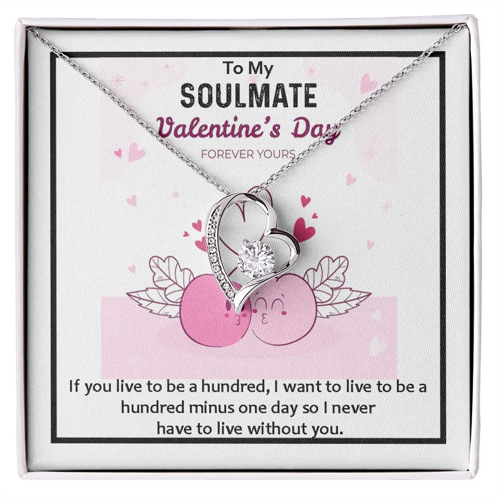 Forever Love Necklace, Valentines, Jewelry Gift, To My Soulmate - YERTIZZ.COM