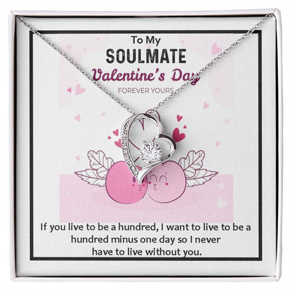 Forever Love Necklace, Valentines, Jewelry Gift, To My Soulmate - YERTIZZ.COM