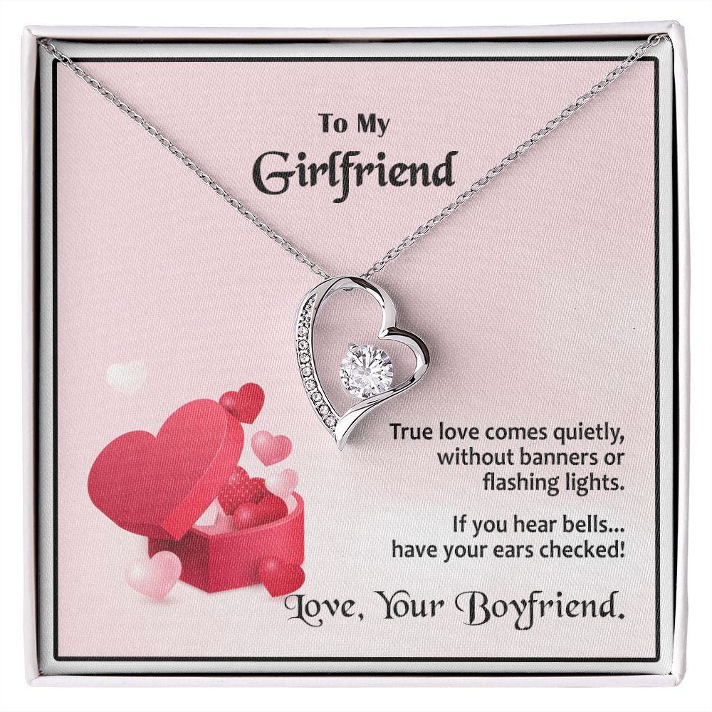 Forever Love Necklace, Valentines, Jewelry Gift, To My Girlfriend - YERTIZZ.COM