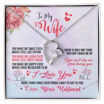 Forever Love Necklace, Gift, Jewelry, Wife, To Wife - YERTIZZ.COM