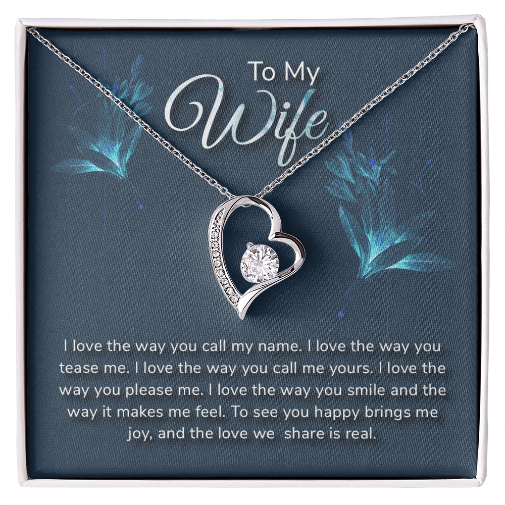 To Wife, Forever Love Necklace Gift - YERTIZZ.COM