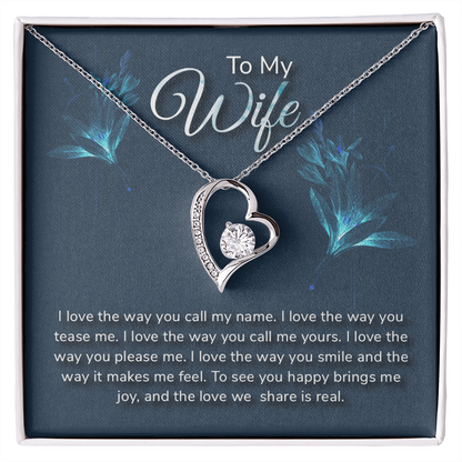 To Wife, Forever Love Necklace Gift - YERTIZZ.COM
