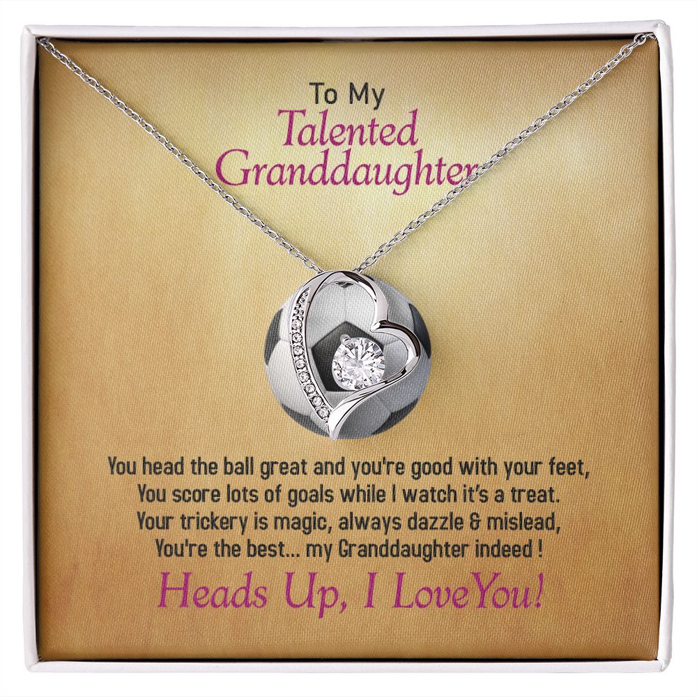 To My Talented Soccer Granddaughter, I Love You, Jewelry Gift - YERTIZZ.COM