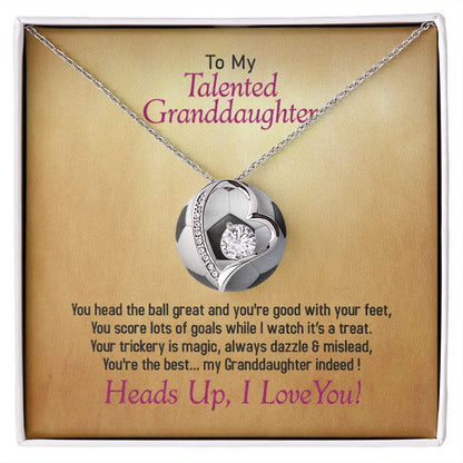 To My Talented Soccer Granddaughter, I Love You, Jewelry Gift - YERTIZZ.COM