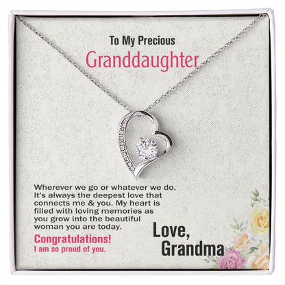 To Precious_Granddaughter, Love_Grandma, Jewelry Gift - YERTIZZ.COM