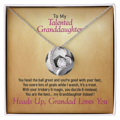 To My Talented Soccer Granddaughter, Jewelry Gift - YERTIZZ.COM