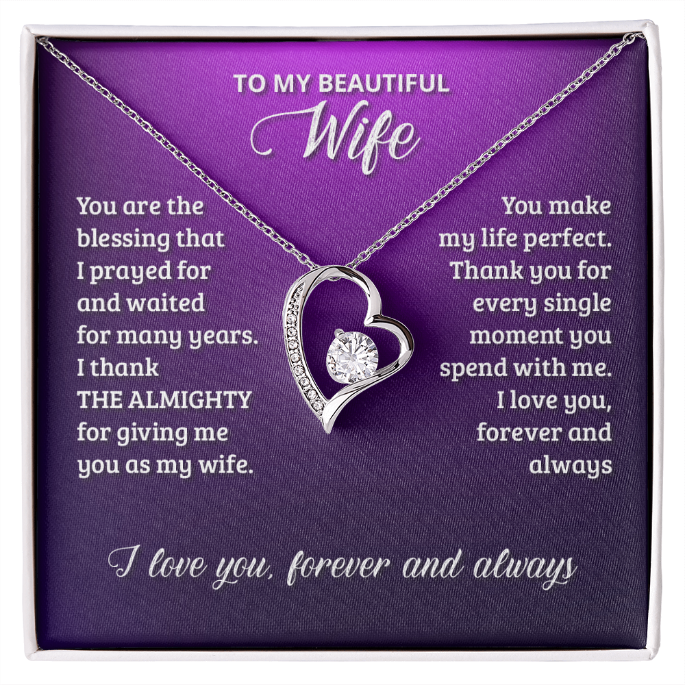 Forever Love Necklace, To Wife Gift - YERTIZZ.COM