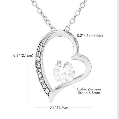 Forever Love Necklace, Mother's Day, Gift, Heart Pendant - YERTIZZ.COM