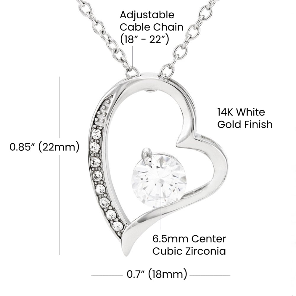 Forever Love Necklace, Valentines, Jewelry Gift, To My Girlfriend - YERTIZZ.COM