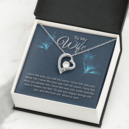 To Wife, Forever Love Necklace Gift - YERTIZZ.COM