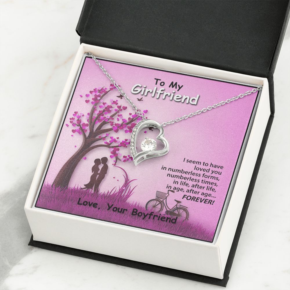 Forever Love Necklace, Valentines, Jewelry Gift, To My Girlfriend - YERTIZZ.COM