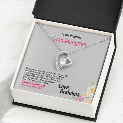 To Granddaughter, Love_Grandma, Jewelry Gift - YERTIZZ.COM
