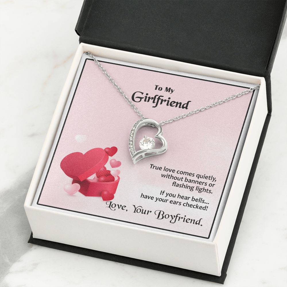 Forever Love Necklace, Valentines, Jewelry Gift, To My Girlfriend - YERTIZZ.COM