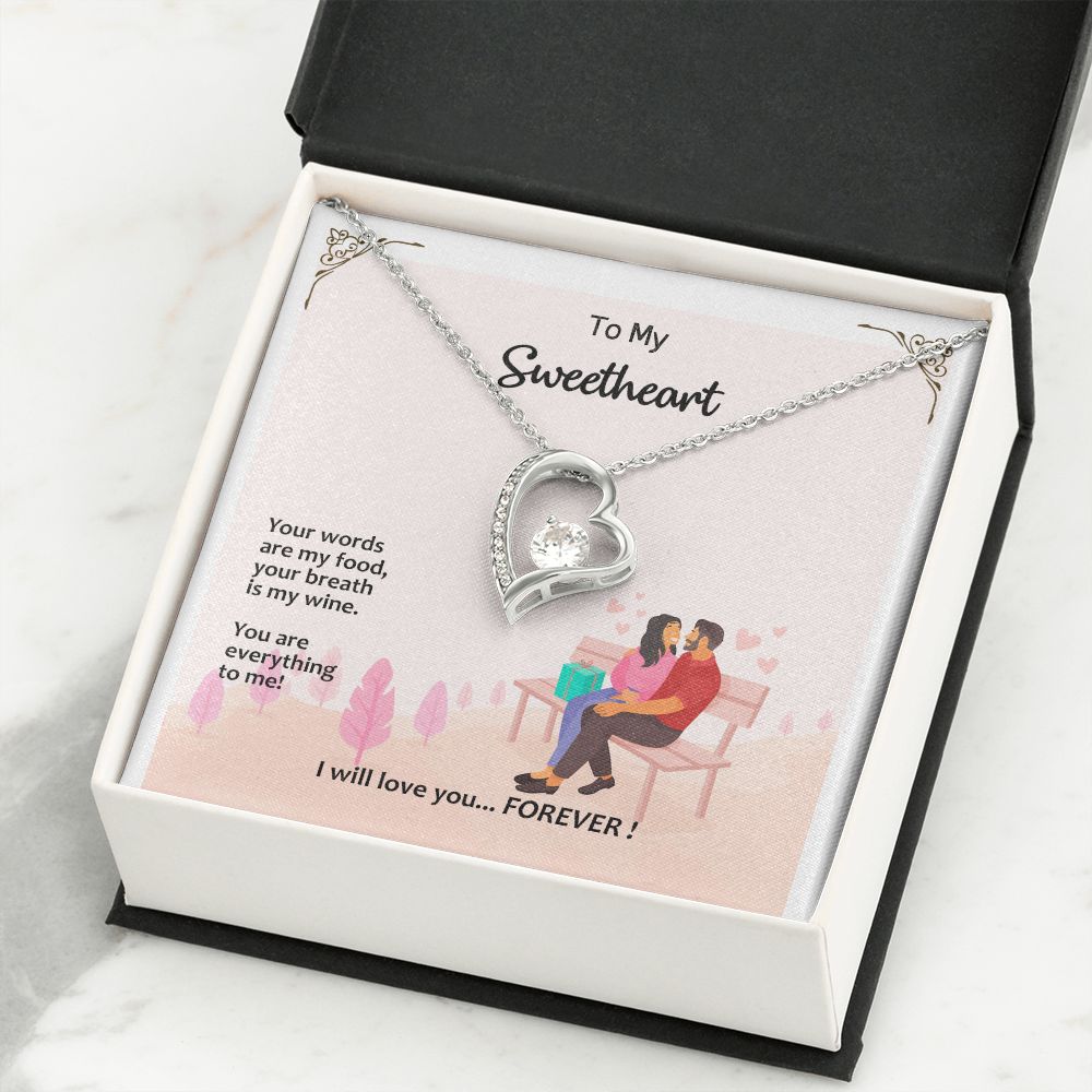 Forever Love Necklace, Valentines, Jewelry Gift, To My Sweetheart - YERTIZZ.COM