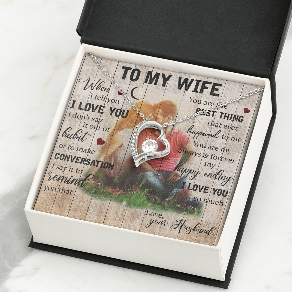 To My Wife, Our Forever Love Necklace, Jewelry, Gift - YERTIZZ.COM