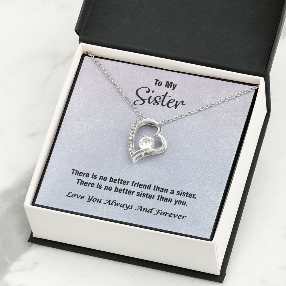 Forever Love Necklace, Valentines, Jewelry Gift, To My Sister - YERTIZZ.COM