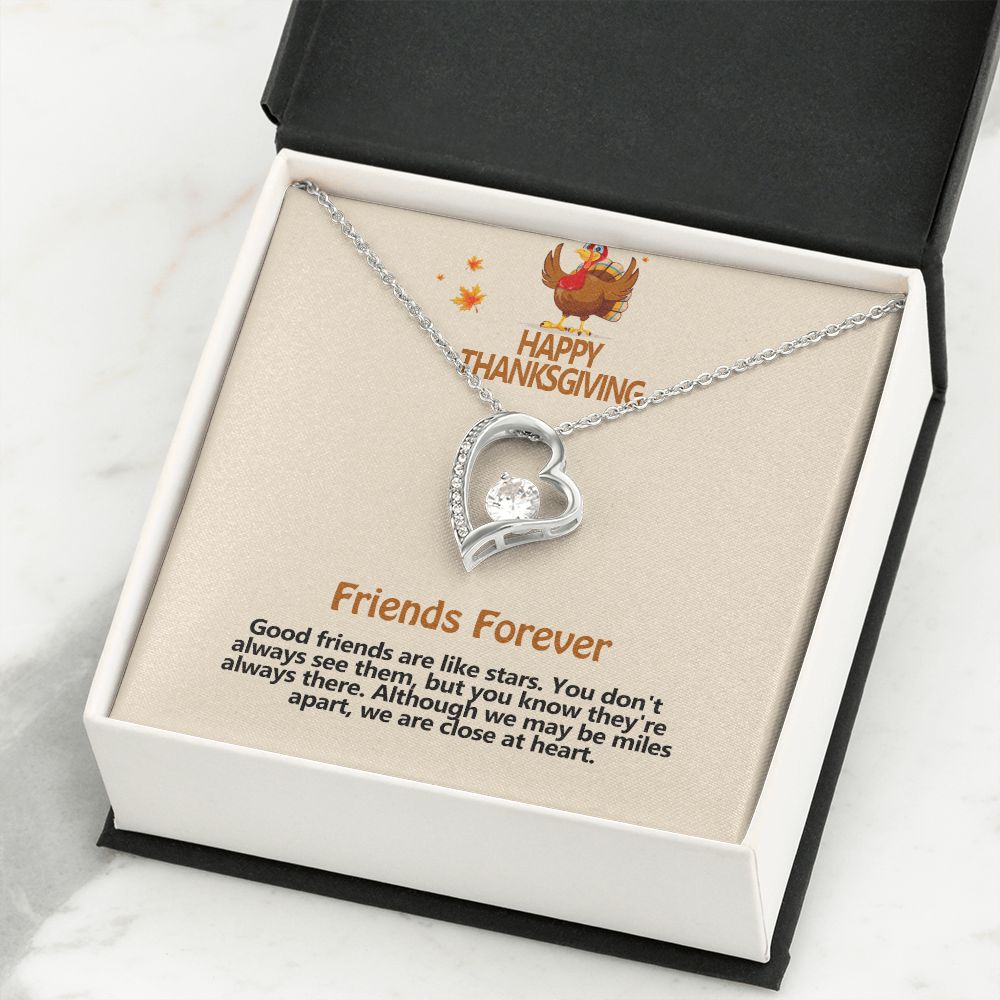 Happy Thanksgiving, Friends Forever, Forever Love Necklace, Jewelry, Gift - YERTIZZ.COM