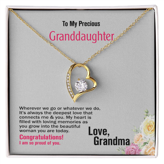 To Granddaughter, Love_Grandma, Jewelry Gift