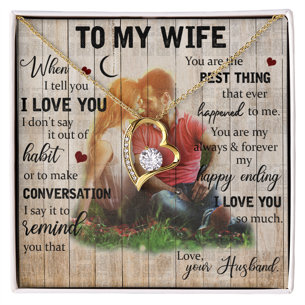 To My Wife, Our Forever Love Necklace, Jewelry, Gift - YERTIZZ.COM