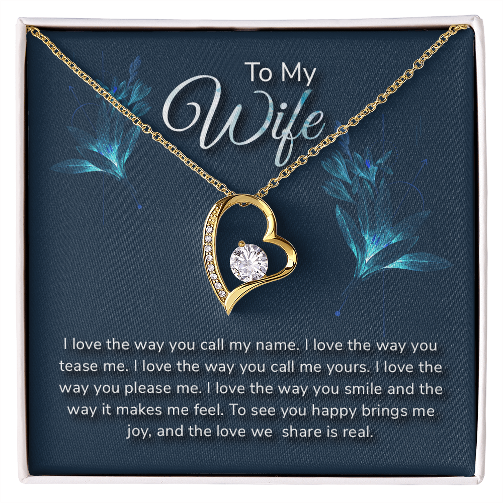 To Wife, Forever Love Necklace Gift - YERTIZZ.COM