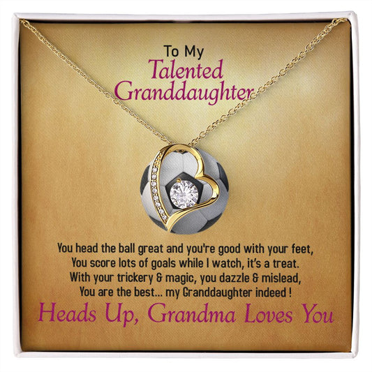 To My Talented_Soccer, Granddaughter, Jewelry Gift