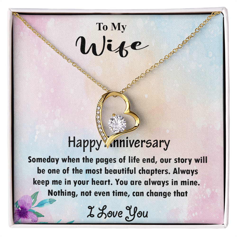 Forever Love Necklace, Gift, Jewelry, Anniversary, Wife, To Wife - YERTIZZ.COM