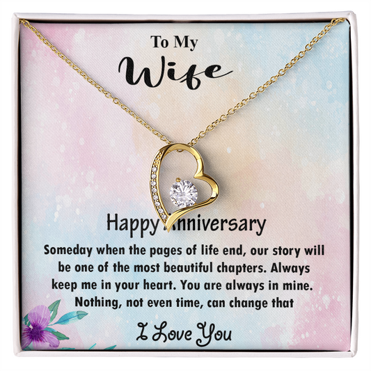 Forever Love Necklace, Gift, Jewelry, Anniversary, Wife, To Wife