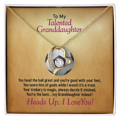 To My Talented Soccer Granddaughter, I Love You, Jewelry Gift - YERTIZZ.COM