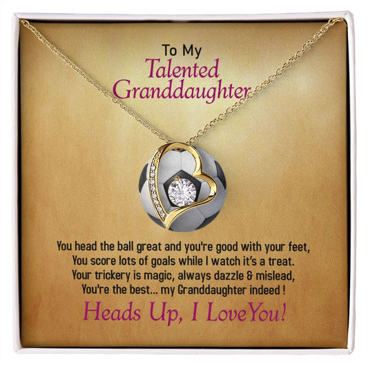 To My Talented Soccer Granddaughter, I Love You, Jewelry Gift - YERTIZZ.COM