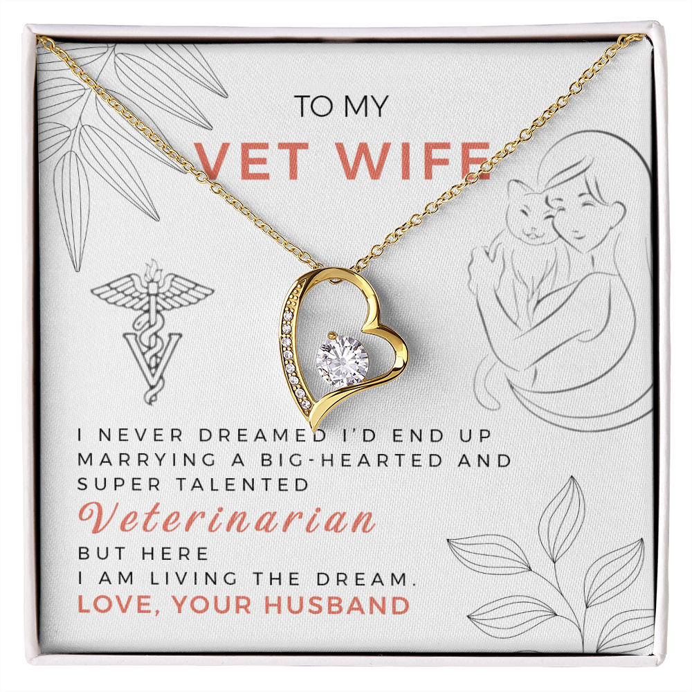 Forever Love Necklace, Gift, Jewelry, Veterinarian, Wife - YERTIZZ.COM
