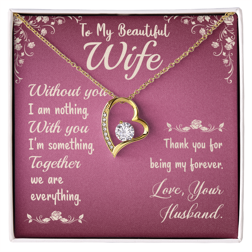 Wife, To Wife, Forever Love Necklace, Gift, Jewelry - YERTIZZ.COM