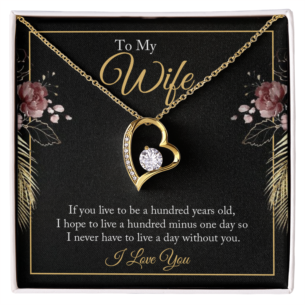 Forever Love Necklace To Wife, Gift, Jewelry - YERTIZZ.COM