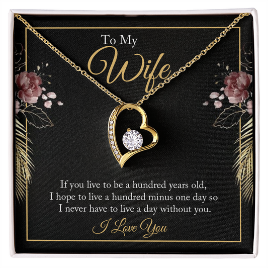 Forever Love Necklace To Wife, Gift, Jewelry - YERTIZZ.COM