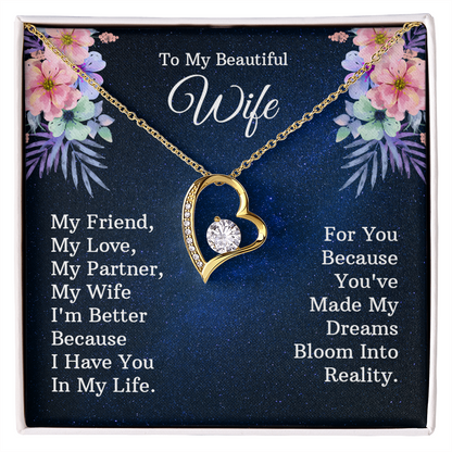 Forever Love Necklace, Gift, Jewelry, Wife, To Wife - YERTIZZ.COM
