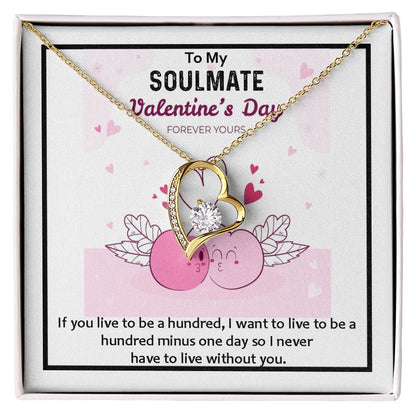 Forever Love Necklace, Valentines, Jewelry Gift, To My Soulmate - YERTIZZ.COM