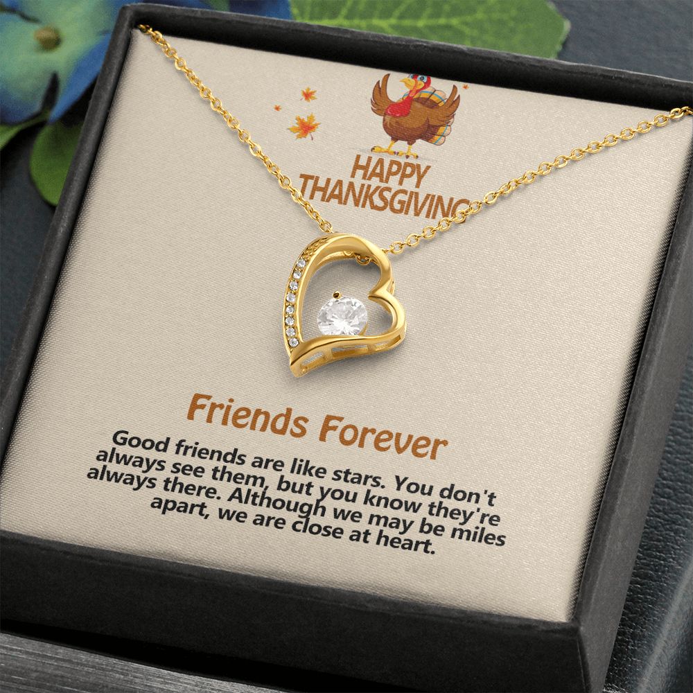 Happy Thanksgiving, Friends Forever, Forever Love Necklace, Jewelry, Gift - YERTIZZ.COM