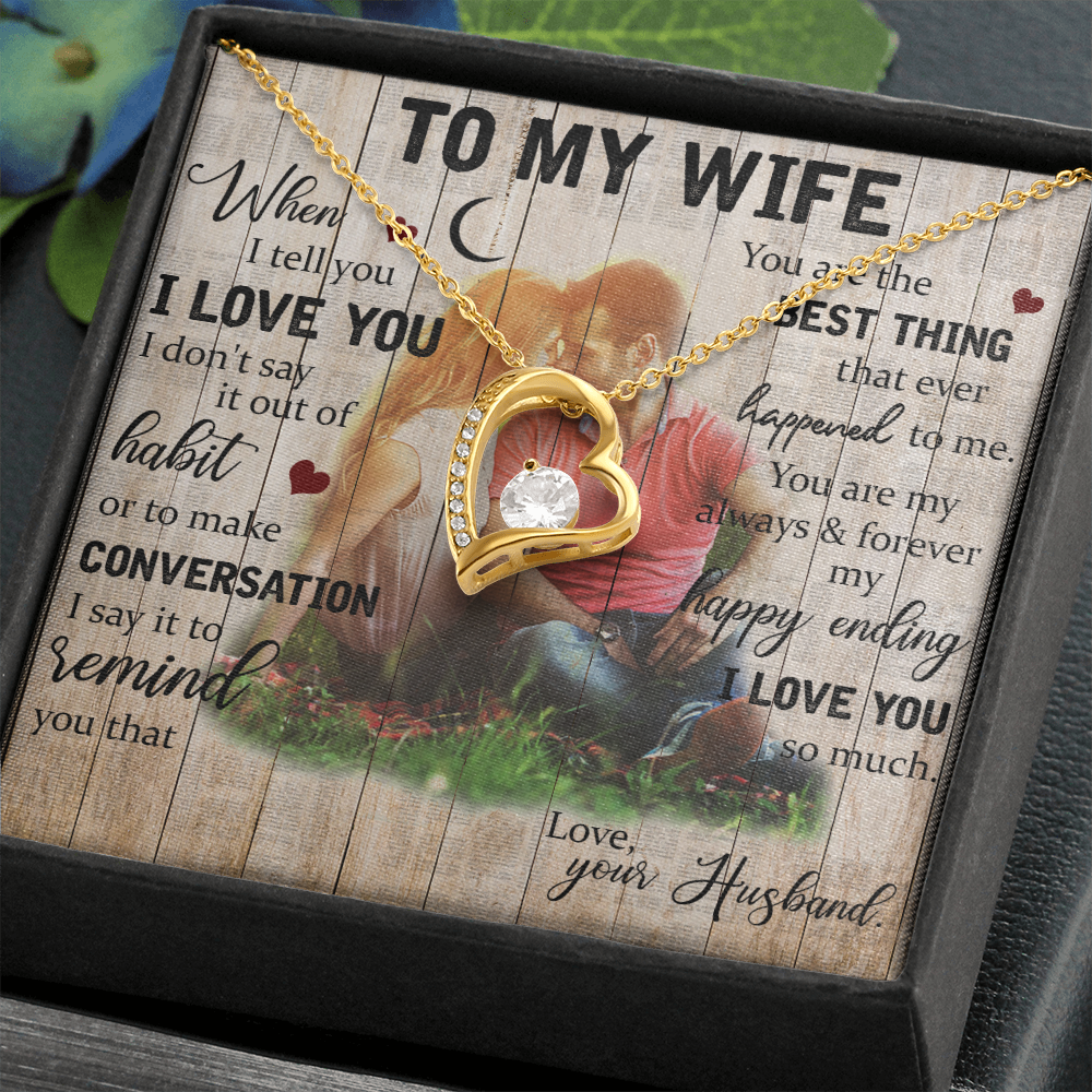 To My Wife, Our Forever Love Necklace, Jewelry, Gift - YERTIZZ.COM