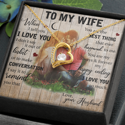 To My Wife, Our Forever Love Necklace, Jewelry, Gift - YERTIZZ.COM