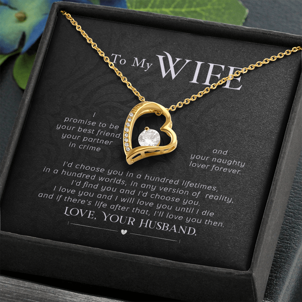 Jewelry Gift To my Wife, Forever Love Necklace - YERTIZZ.COM