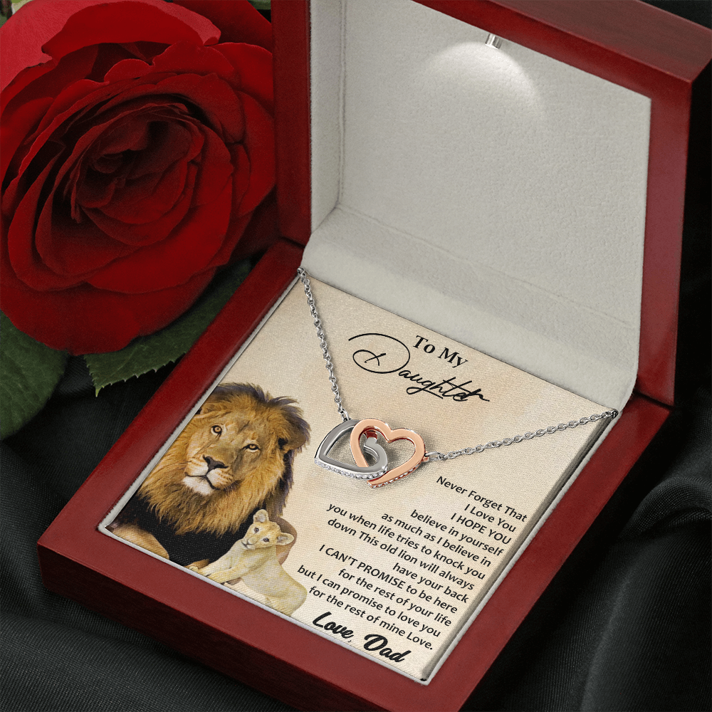 Two hearts Interlocklng, Necklace, Pendant, Love for him, her, Eternal Love