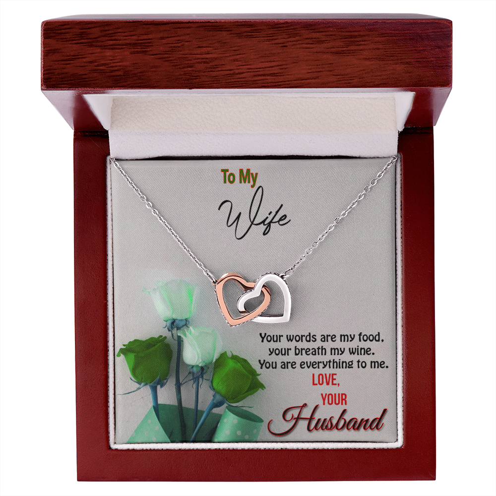 Two hearts Interlocklng, Necklace, Pendant, Love for him, her, Eternal Love - YERTIZZ.COM