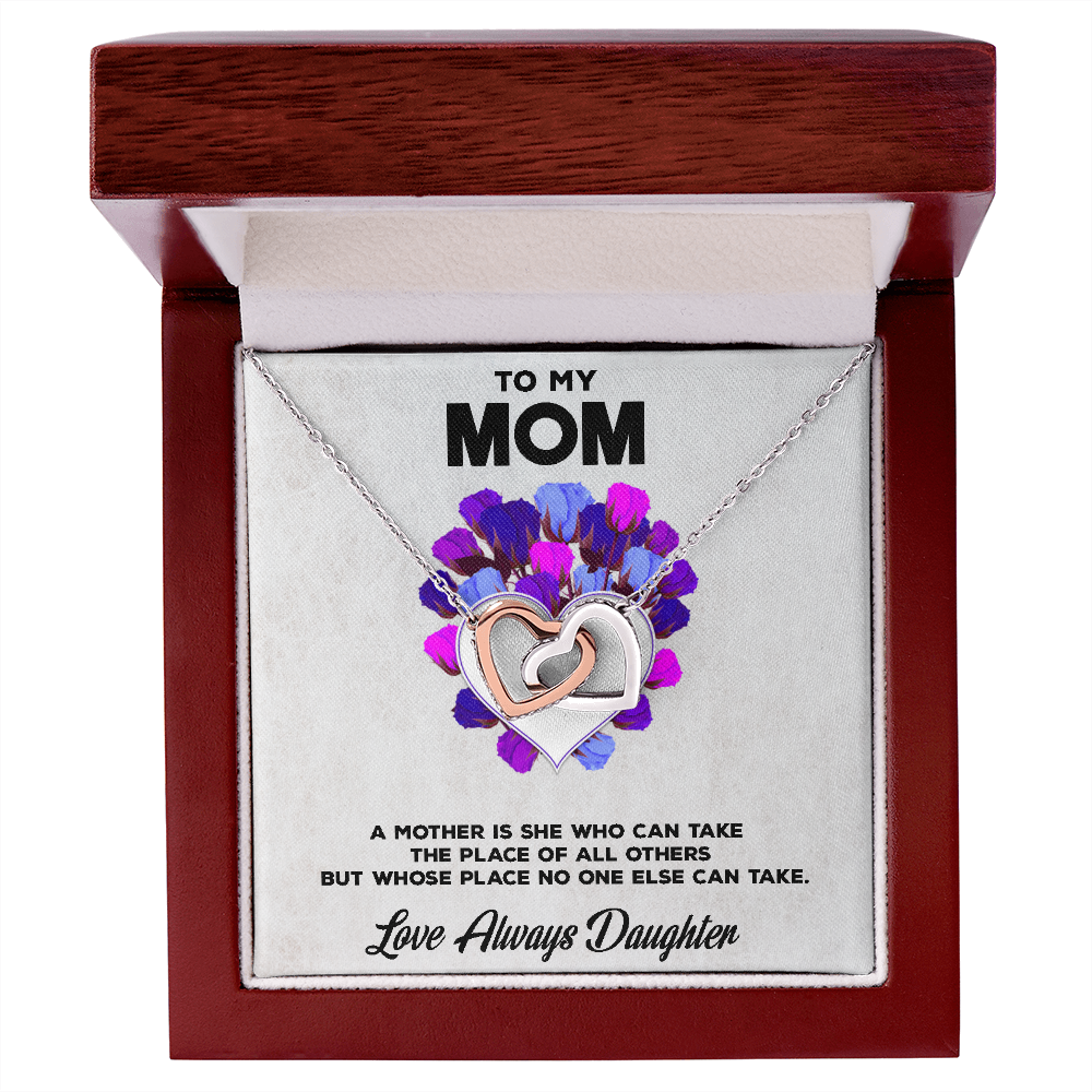 Two hearts Interlocklng, Necklace, Pendant, Love for him, her, Eternal Love - YERTIZZ.COM