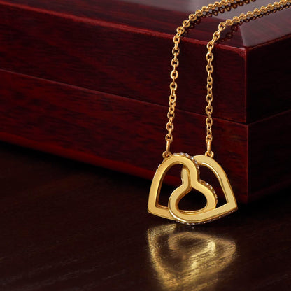 Interlocking Hearts, Valentines, Jewelry Gift, To My Soulmate - YERTIZZ.COM